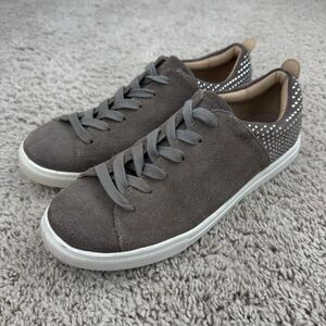 Skechers Shoes Women's Size 8 SN 73483 Taupe Studded Casual Lace‎ Up Sneakers